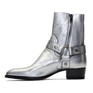 Saint Laurent Wyatt Harness Boots 12 45